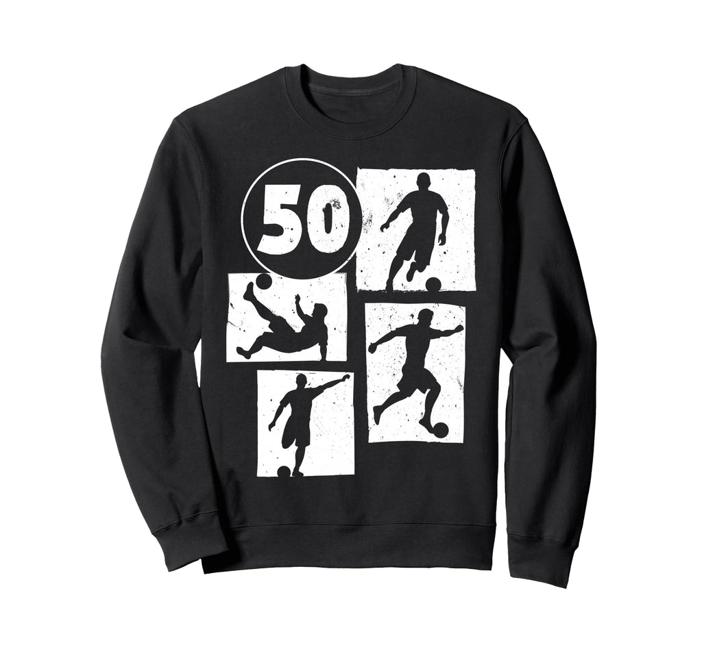 50Th Birthday Soccer Player Football Sweatshirt - Custom Art Print Unisex