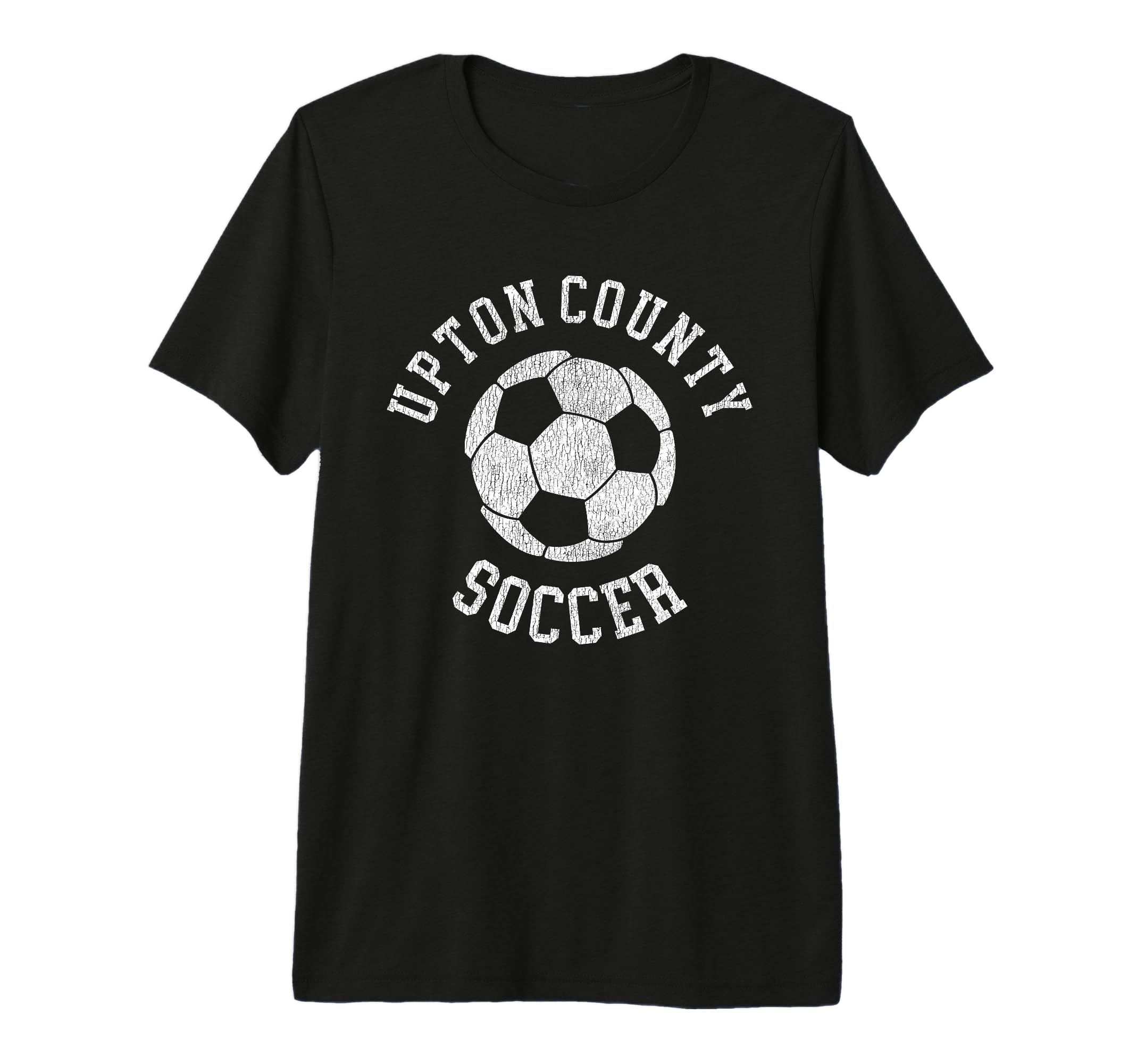 Upton County Soccer Distressed 90S Tri T-Shirt - Custom Art Print Unisex