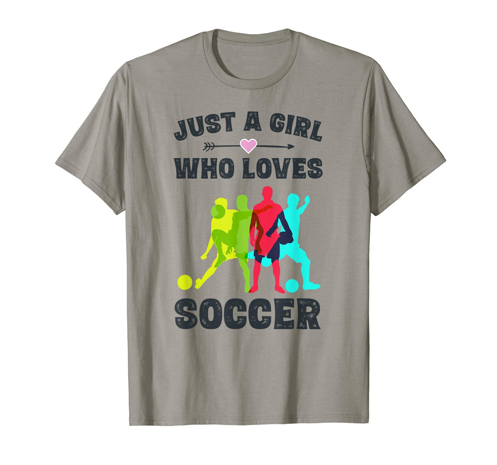 Just Who Loves Soccer Gifts Teen T-Shirt - Minimalist Print for Adults