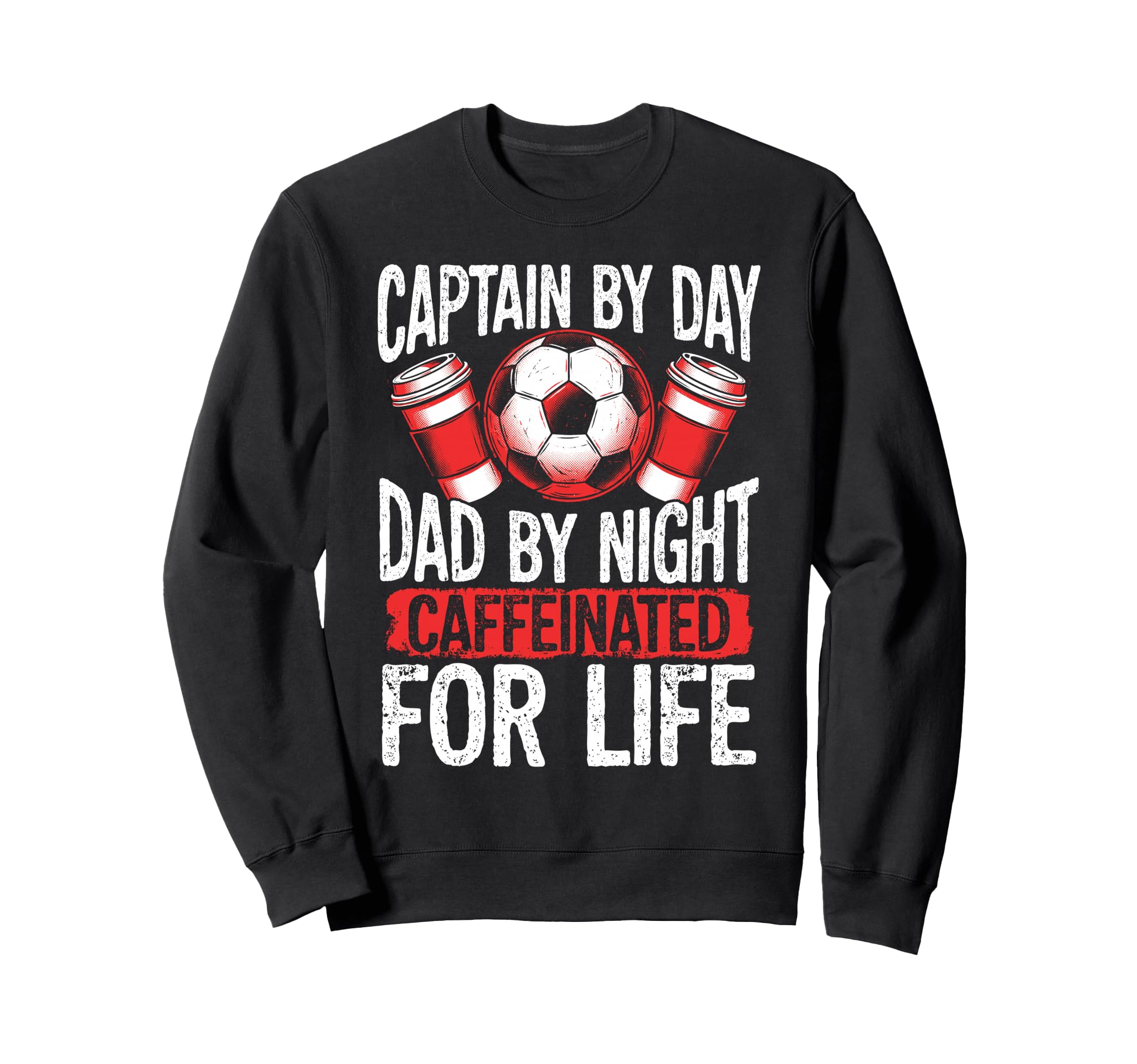 Captain Day Dad Night Coffee Lover Sweatshirt - Streetwear Style Men Women