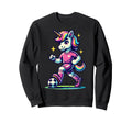 Footballer Unicorn Fans Soccer Team Sweatshirt - Trendy Graphic Unisex