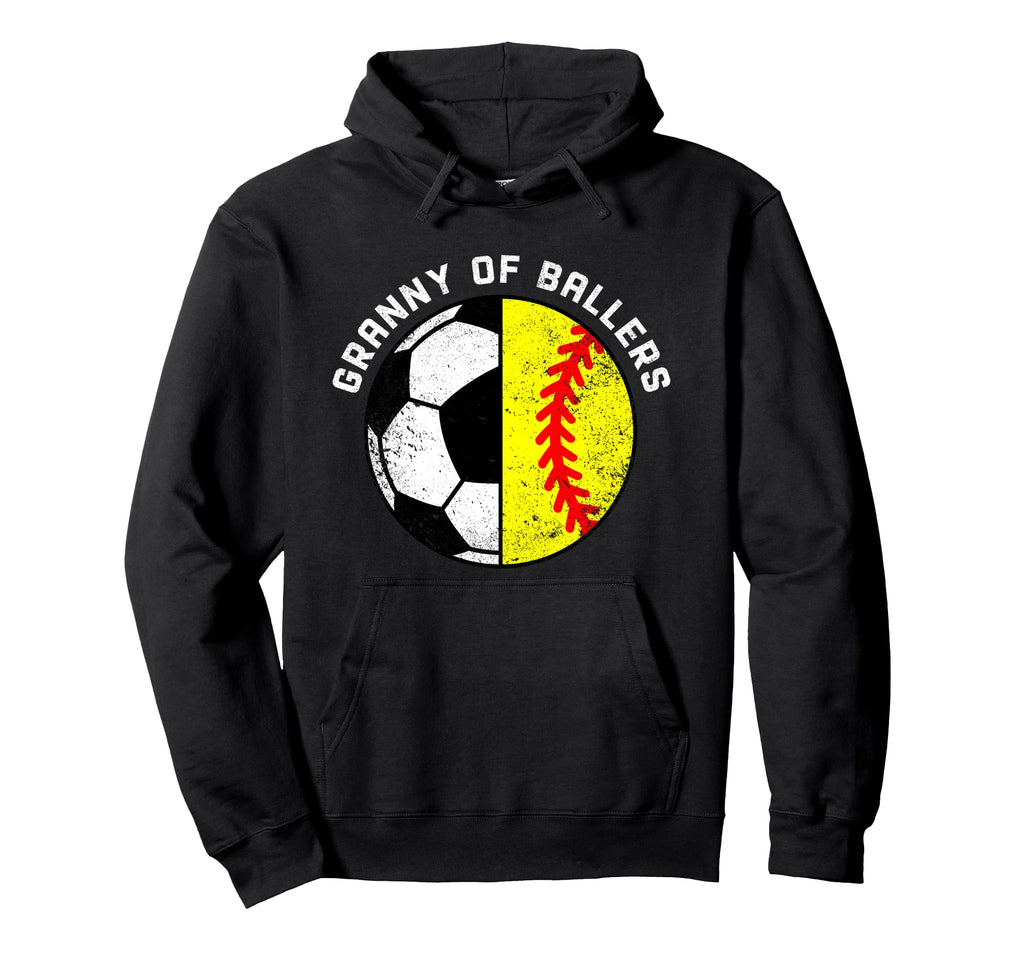 Granny Ballers Funny Soccer Softball Hoodie - Custom Art Print Unisex