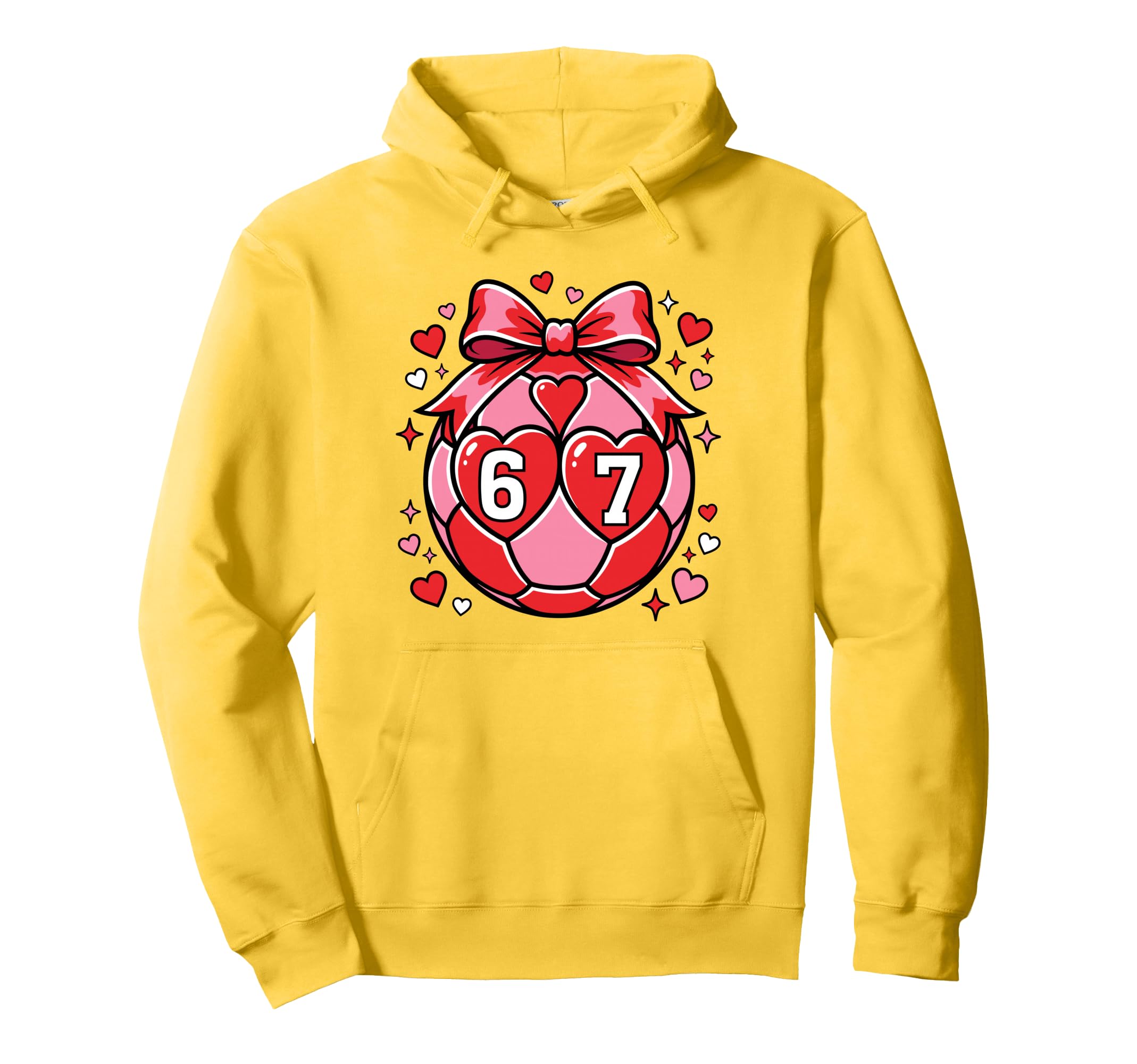 Valentine Soccer Love Football And Soccer Mom Hoodie - Graphic Print Unisex
