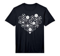 Soccer Ball Heart Soccer Player T-Shirt - Aesthetic Graphic for Adults