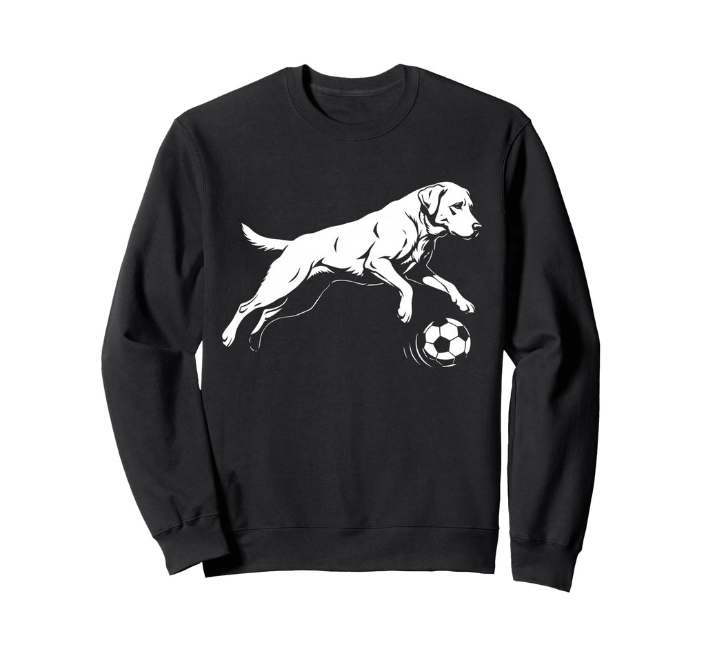 Soccer Labrador Retriever Funny Dog Sweatshirt - Streetwear Style Unisex