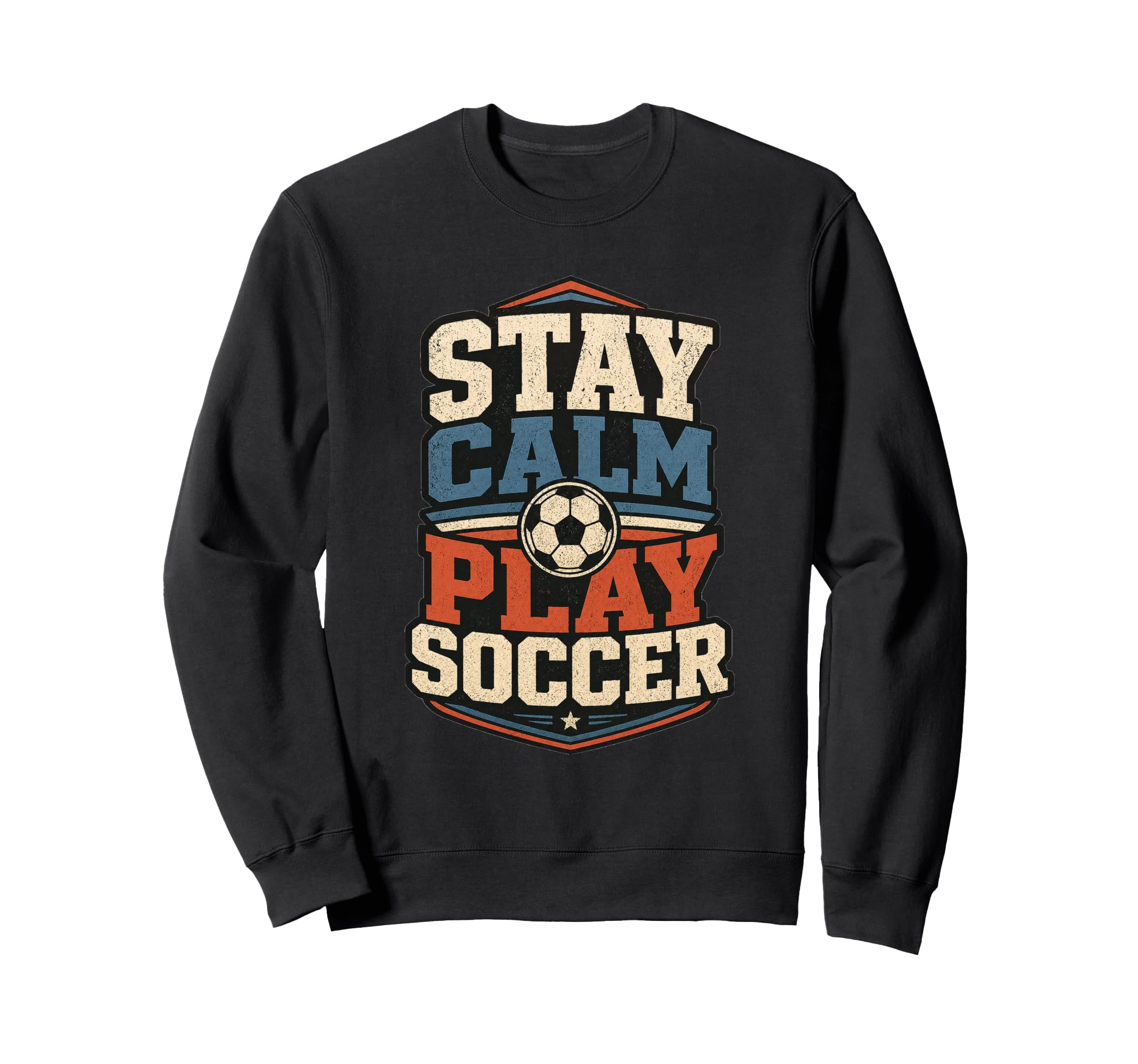 Football Collection Stay Calm And Sweatshirt - Custom Art Print Unisex