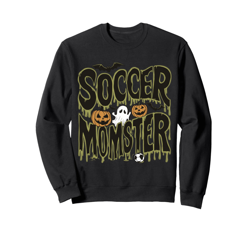 Soccer Momster Funny Halloween Sweatshirt - Fun Novelty Design Men Women