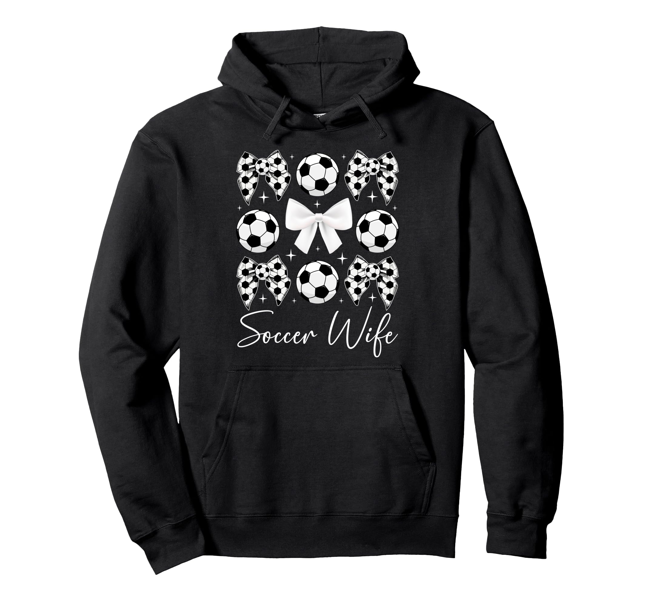 Soccer Wife Coquette Wife Soccer Player Hoodie - Minimalist Print Unisex