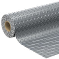 7.8 x 22 FT Garage Floor Mat, 2.8mm Thickness Diamond Plate Vinyl Garage Flooring Roll for Under Car, Large Size 172 SQFT for Large SUVs, MPV, Pickup Truck, RV