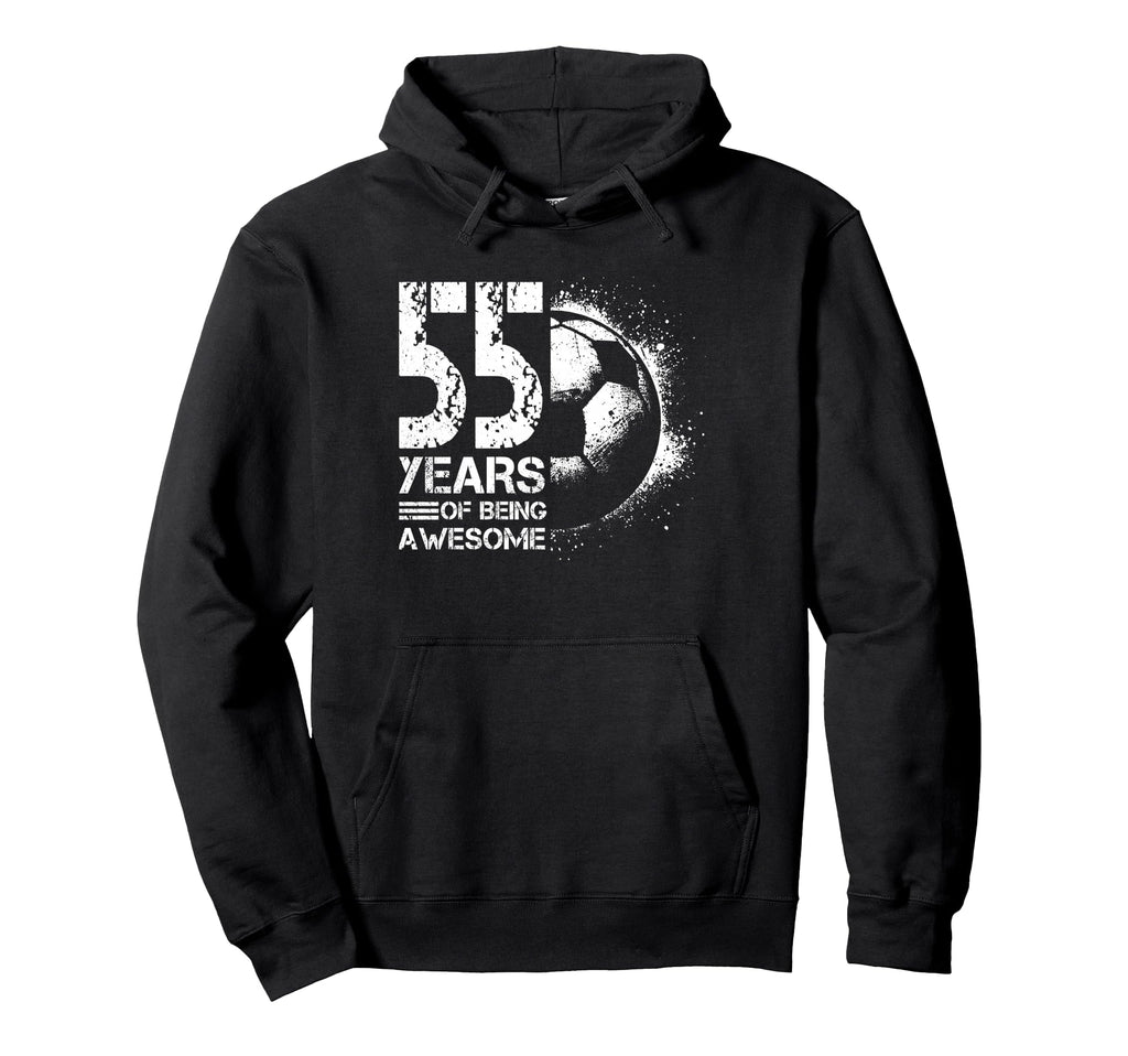 55Th Birthday Soccer Player Football 55 Hoodie - Unique Graphic Men Women