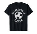 Bronx County Soccer Distressed 90S T-Shirt - Graphic Print Men Women