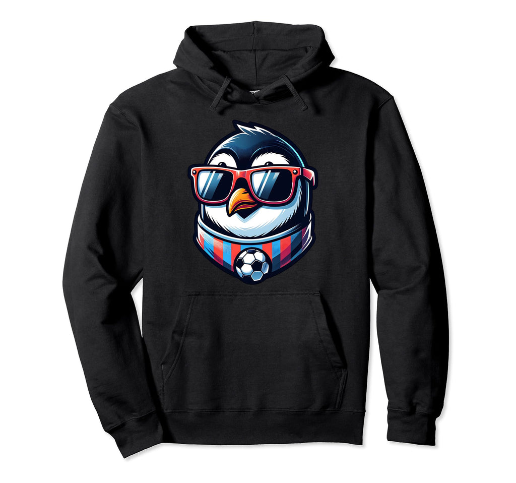Penguin Bird Soccer Champion Fan Hoodie - Casual Everyday Wear Men Women