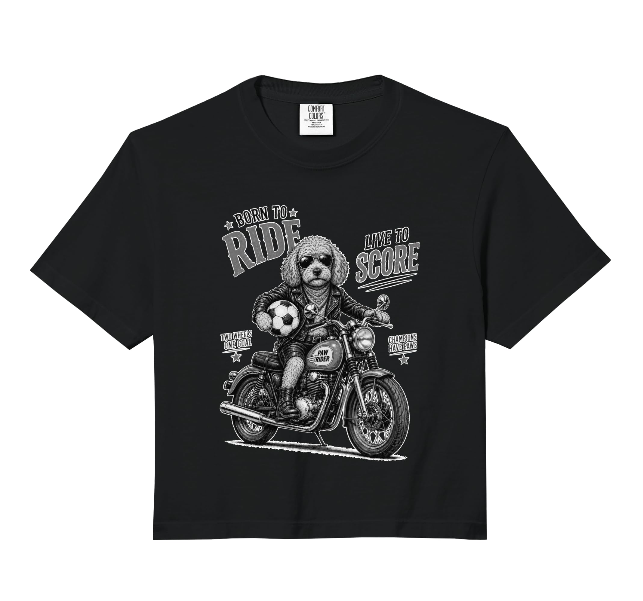 Chihuahua Motorbike Love Footbal Sweatshirt - Casual Everyday Wear Unisex