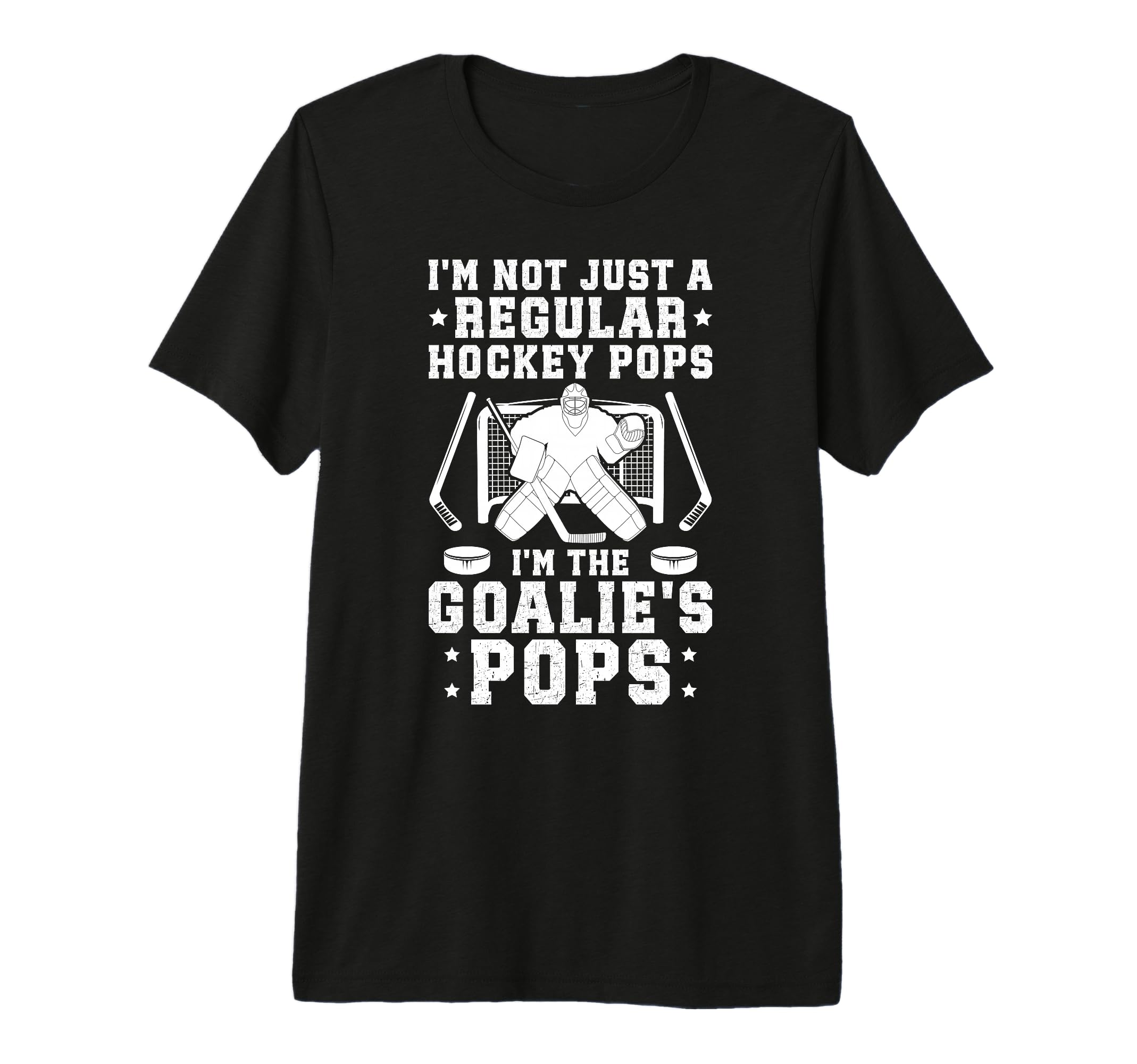 Mens Im Hockey Goalie Pops Ice Hockey T-Shirt - Custom Art Print Men Women