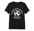 Petroleum County Soccer Distressed T-Shirt - Minimalist Print Men Women
