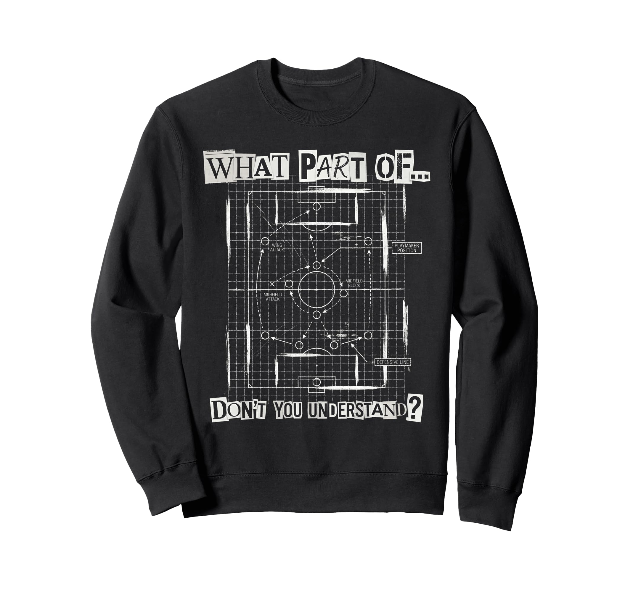 What Part Soccer Tactics Dont You Sweatshirt - Casual Everyday Wear Unisex
