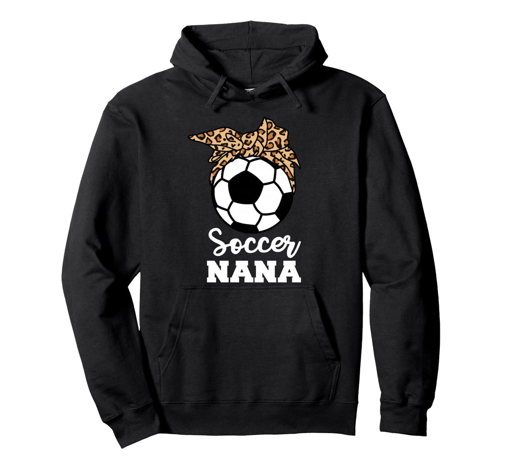 Soccer Nana Funny Leopard Nana Hoodie - Custom Art Print for Adults