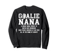 Hockey Goalie Nana Hockey Keeper Sweatshirt - Aesthetic Graphic for Adults