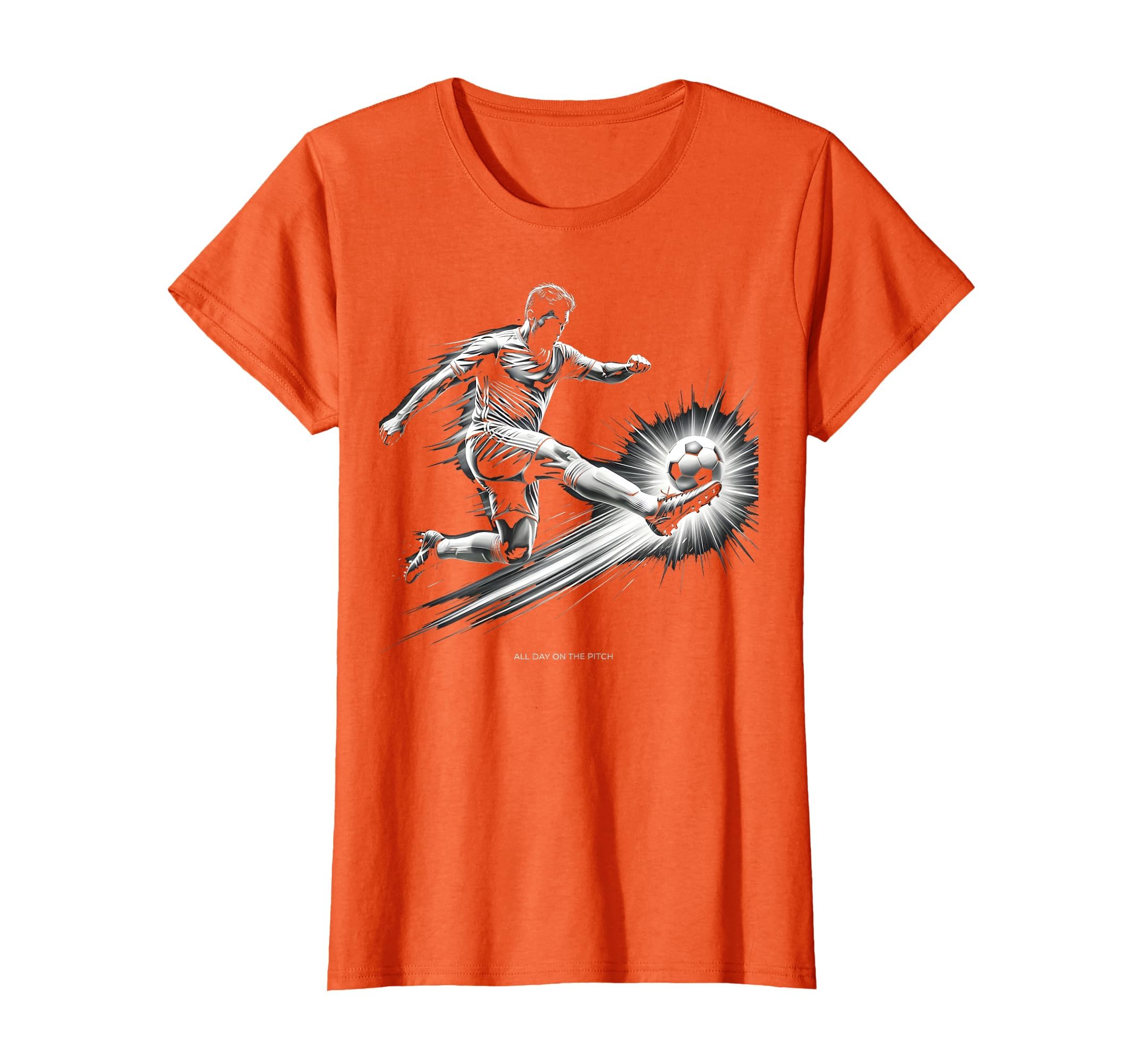 All Day Pitch Soccer Fan T-Shirt - Aesthetic Graphic Men Women