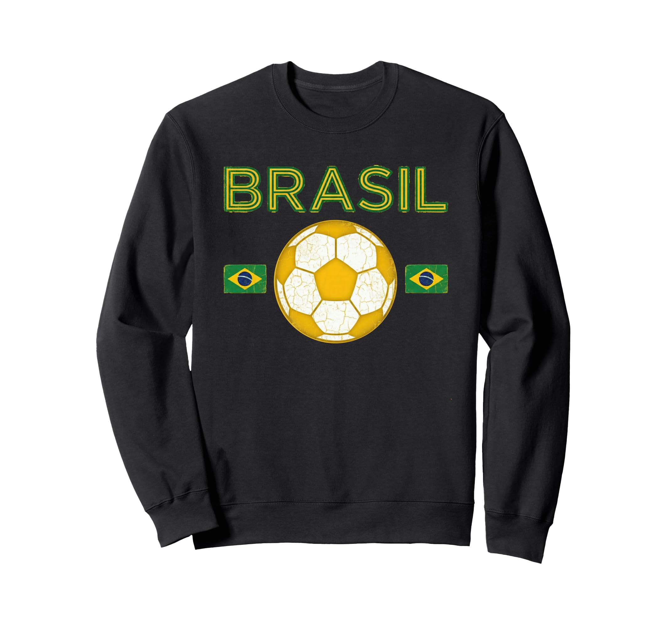 Brazil Gift Flag Brazilian Fan Sweatshirt - Minimalist Print for Adults