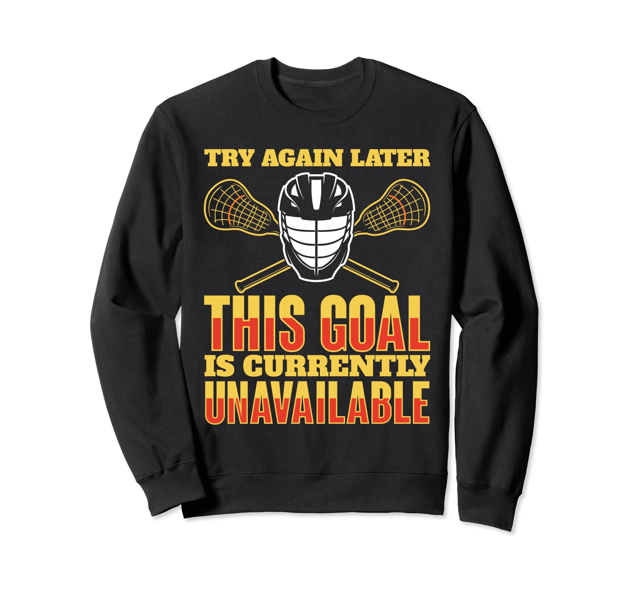 Funny Goalkeeper Lacrosse Goalie Sweatshirt - Minimalist Print Men Women