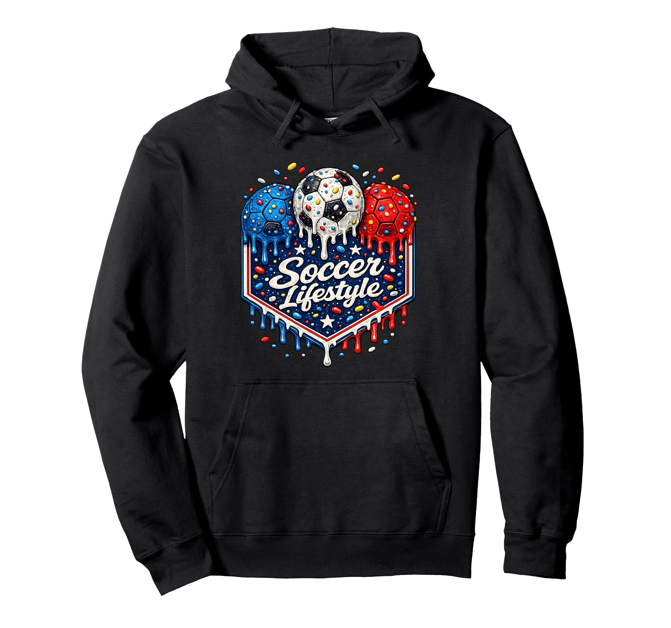 Soccer Lifestyle Drip Ice Cream Hoodie - Custom Art Print Men Women