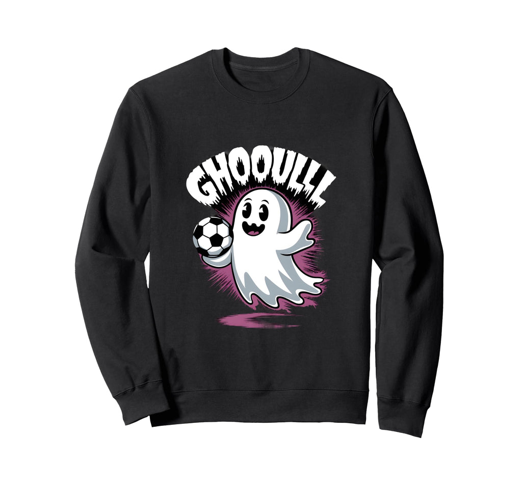 Funny Ghoul Ghost Soccer Sweatshirt - Fun Novelty Design Men Women