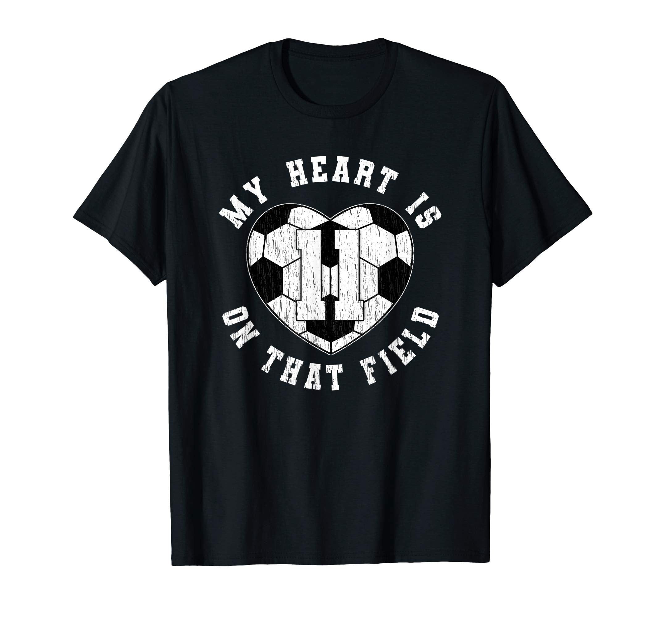 Soccer Player Mom Dad Jersey Number 11 T-Shirt - Unique Graphic for Adults