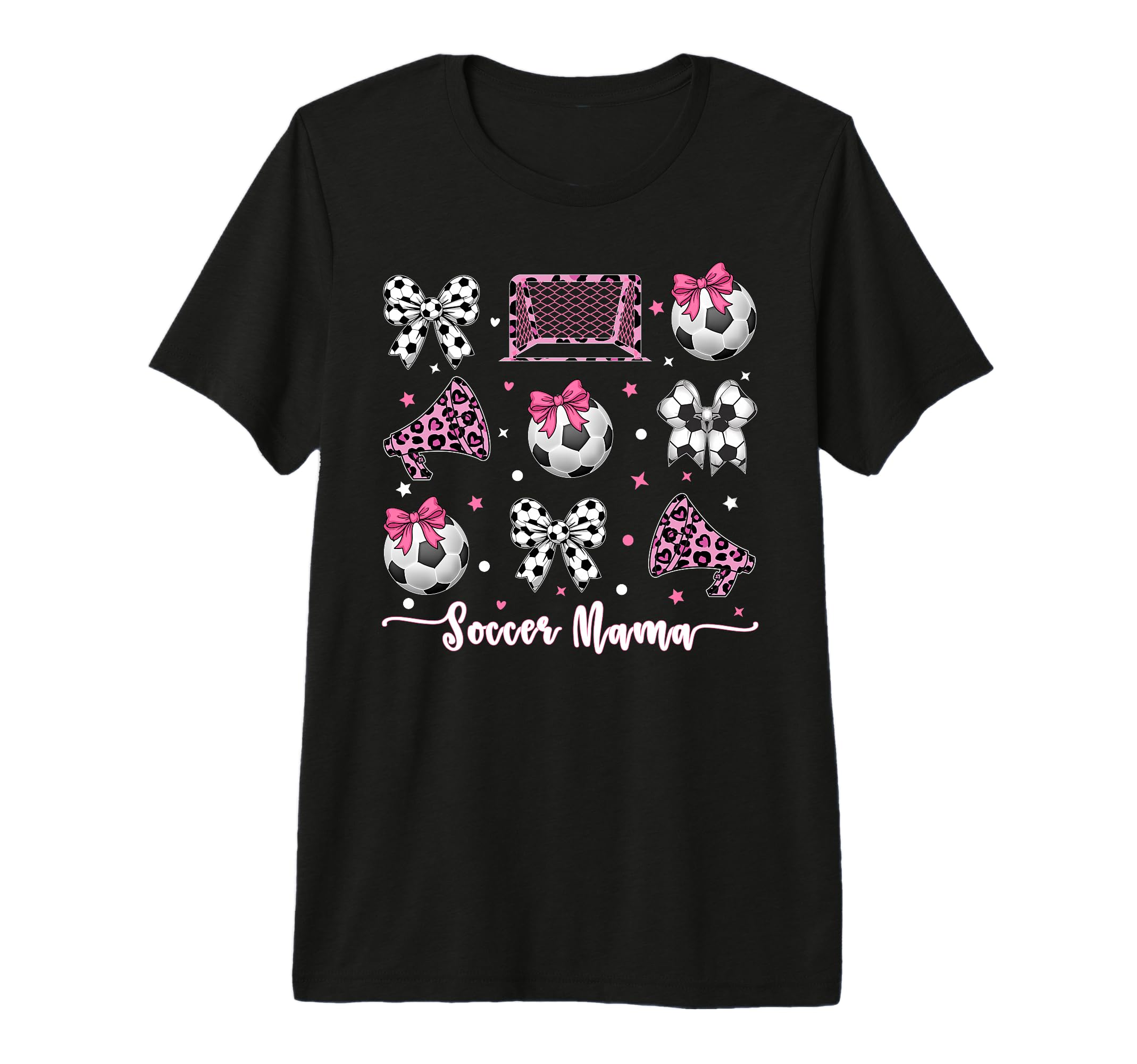 Coquette Bow Soccer Mom Mothers T-Shirt - Fun Novelty Design for Adults
