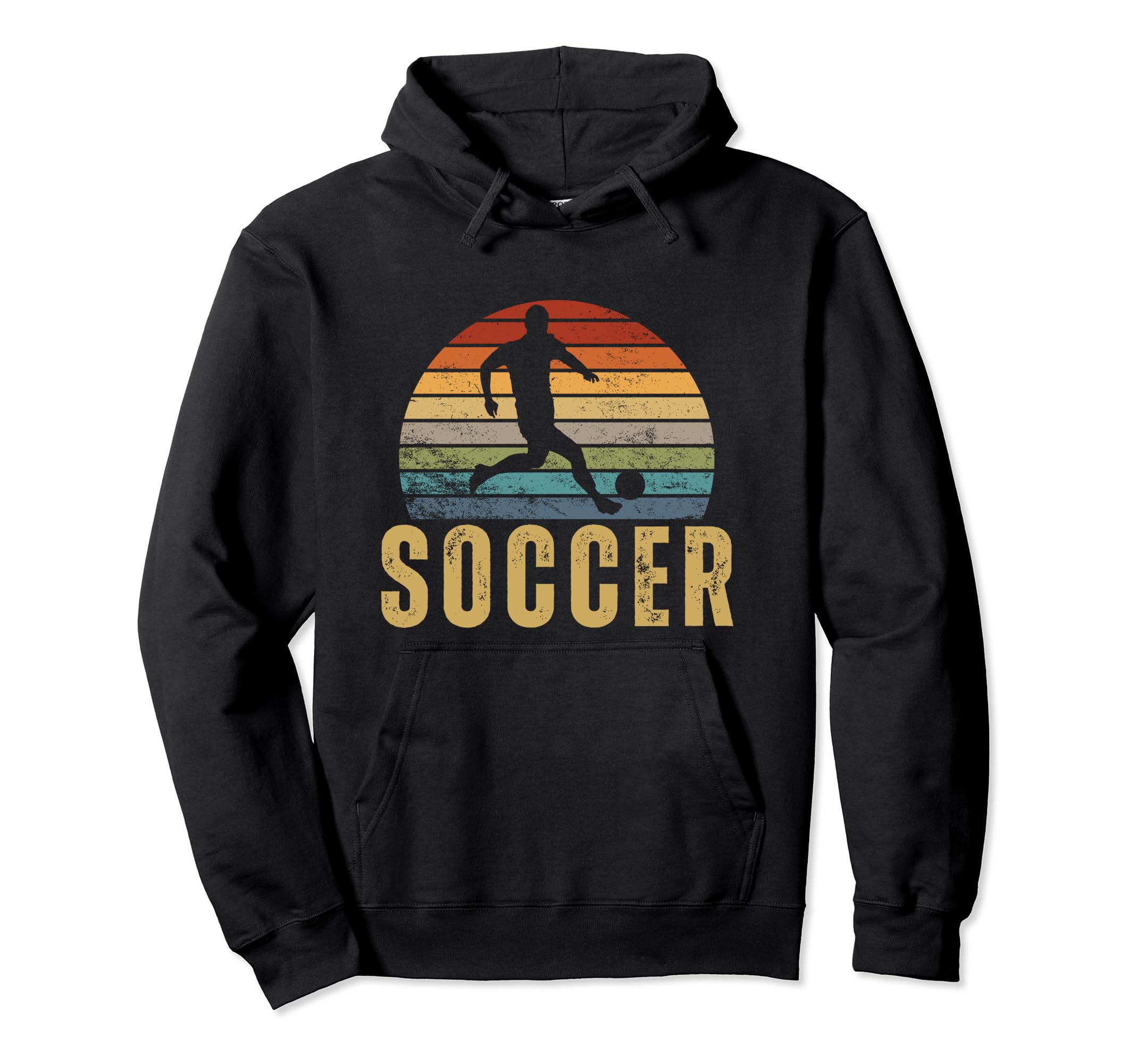 Soccer Player 70S Soccer Hoodie - Fun Novelty Design Unisex