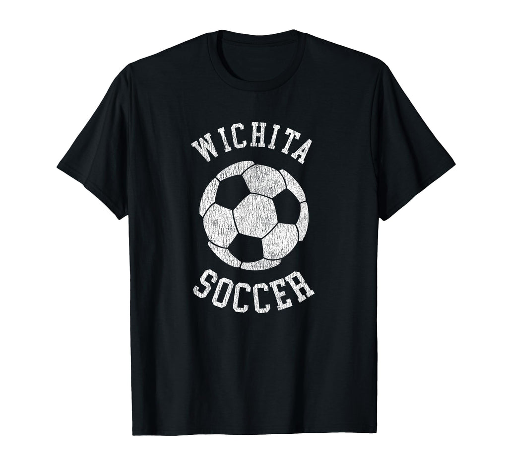 Wichita Soccer Distressed 90S T-Shirt - Graphic Print for Adults