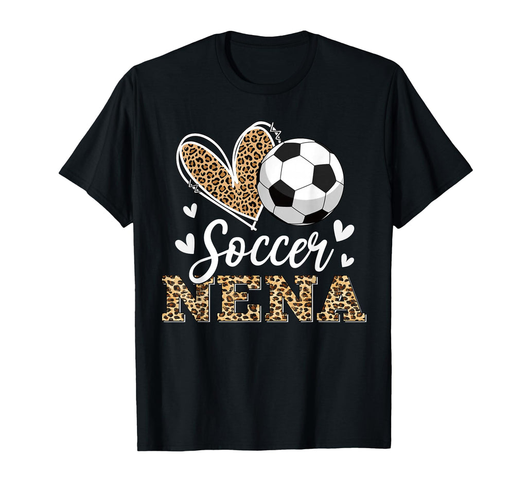 Funny Soccer Nena Leopard Nena Soccer T-Shirt - Minimalist Print Unisex