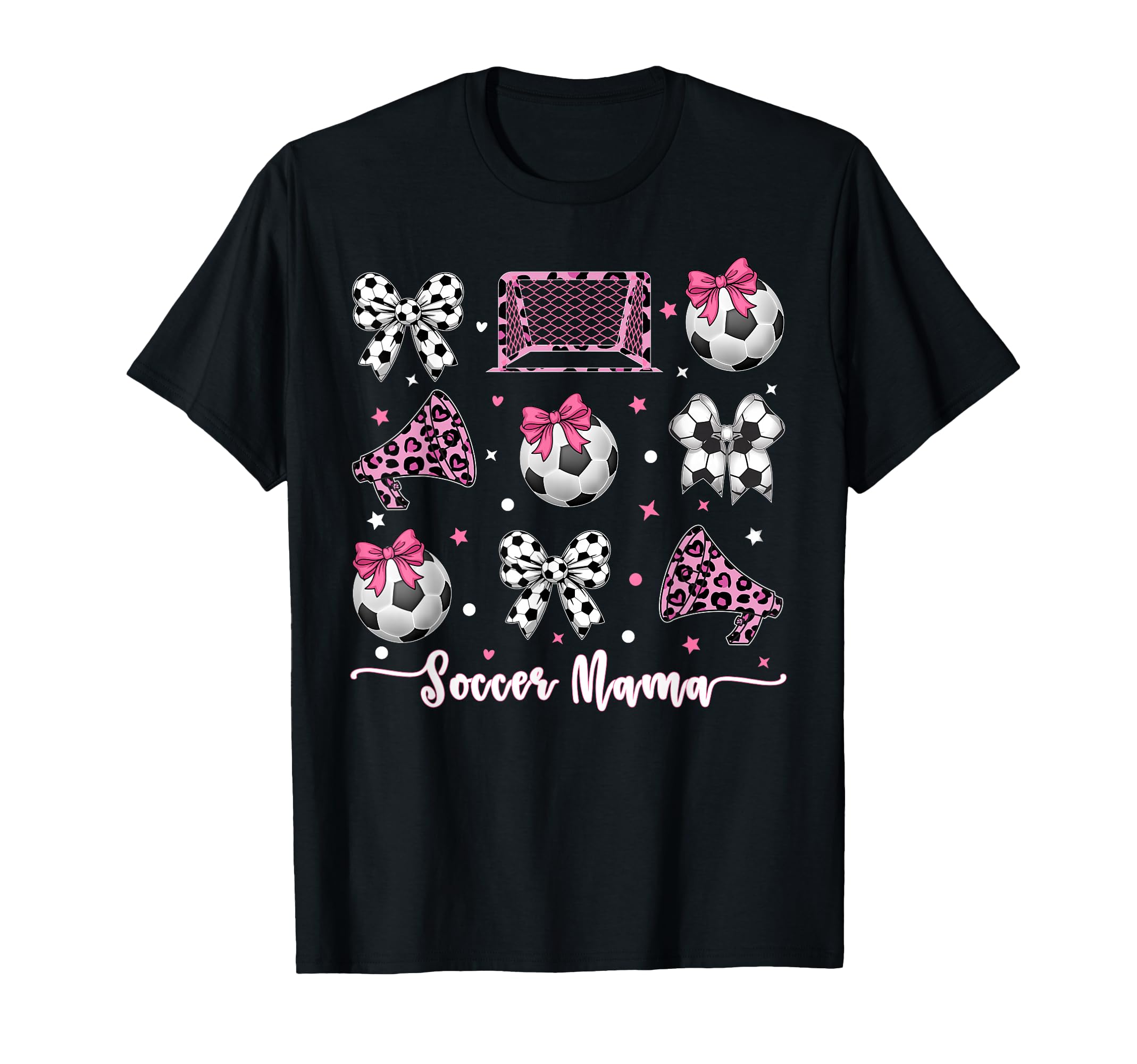 Coquette Bow Soccer Mom Mothers Day T-Shirt - Graphic Print Men Women