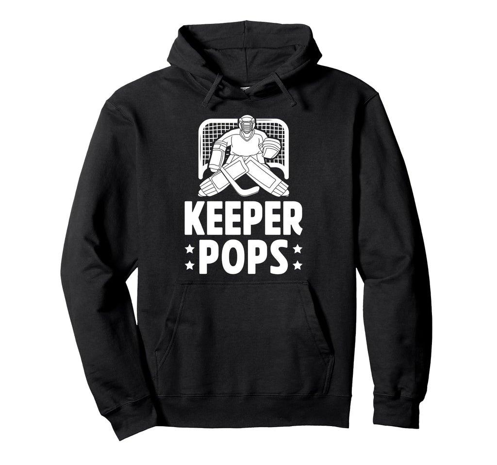 Ice Hockey Keeper Pops Ice Hockey Hoodie - Trendy Graphic for Adults