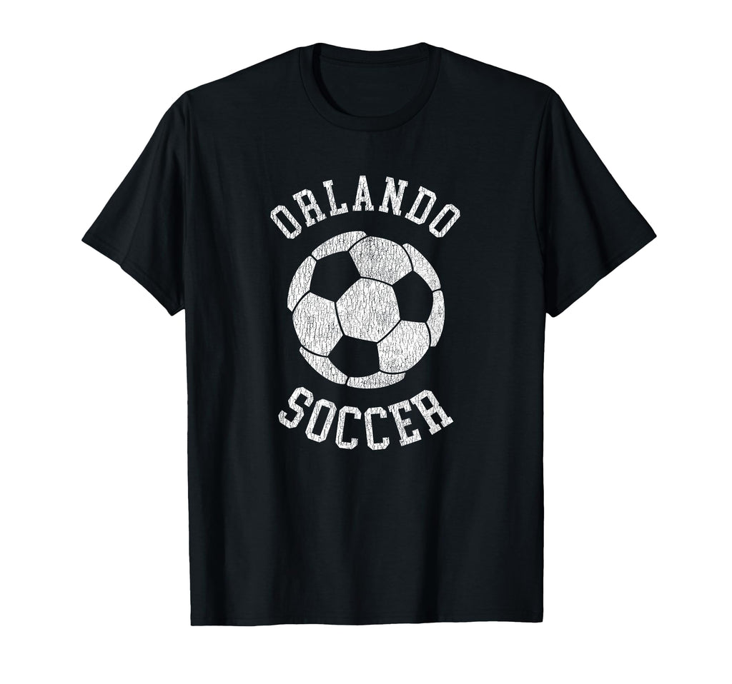 Orlando Soccer Distressed 90S T-Shirt - Custom Art Print Unisex