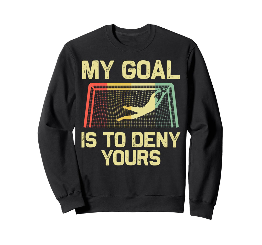 Soccer Goalie Art Gag Soccer Sweatshirt - Aesthetic Graphic for Adults