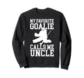 Field Hockey Goalie Uncle Field Sweatshirt - Minimalist Print Unisex