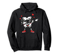 Dabbing Soccer Heart Valentine Love Hoodie - Custom Art Print Unisex