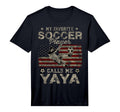 Mens My Favorite Soccer Player Calls Me T-Shirt - Aesthetic Graphic Unisex