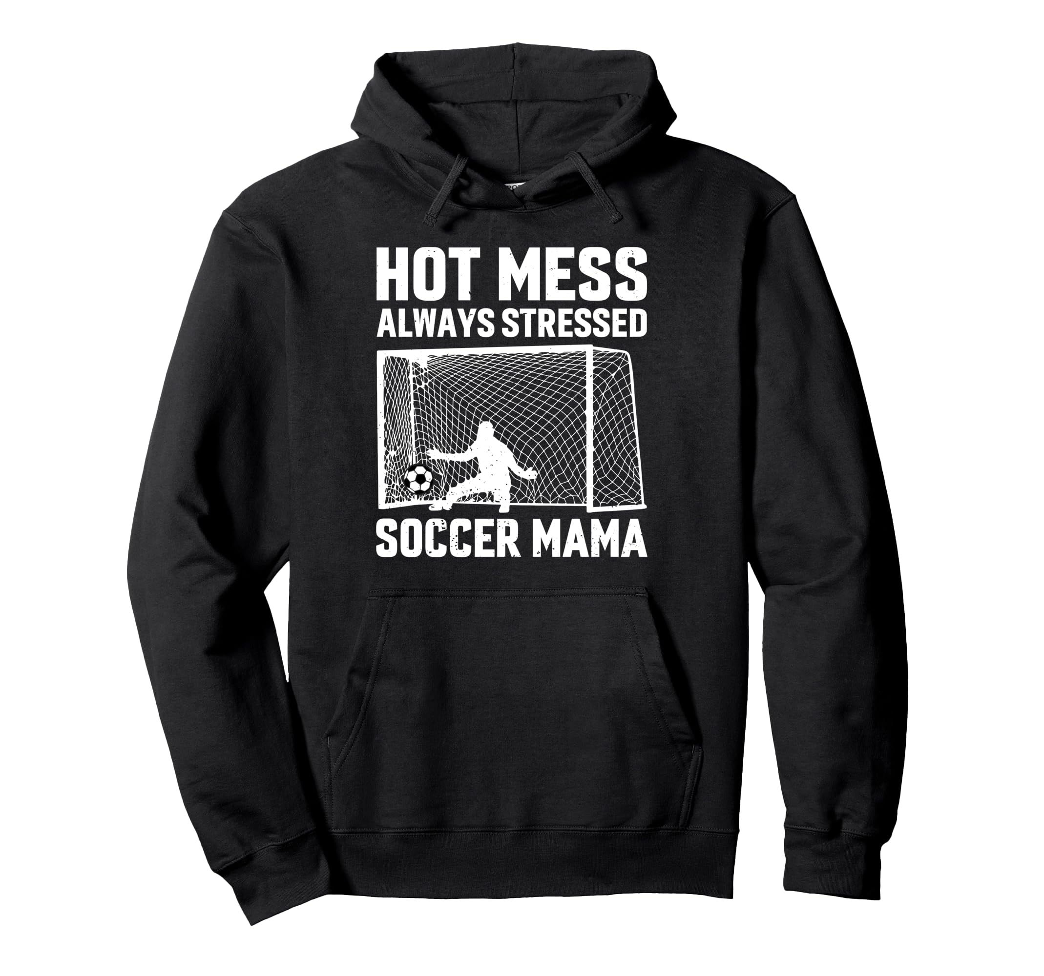 Mess Always Stressed Soccer Mama Hoodie - Custom Art Print for Adults