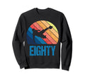 80Th Birthday Soccer 80 Years Old Sweatshirt - Custom Art Print for Adults