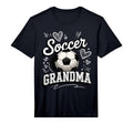 Mens Soccer Grandma Heart Ball T-Shirt - Fun Novelty Design for Adults