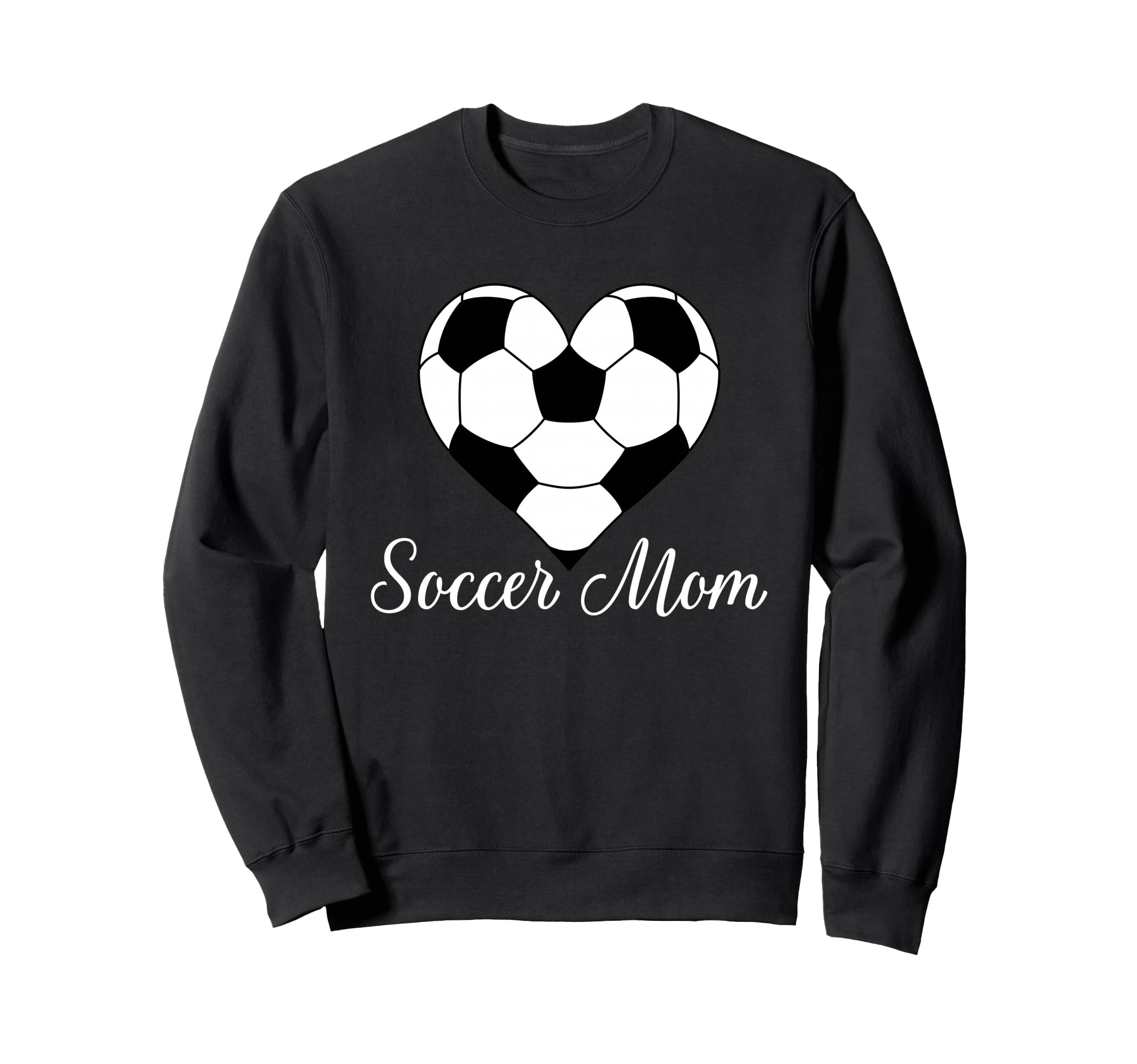 Soccer Mom Heart Soccer Ball Funny Sweatshirt - Streetwear Style Men Women
