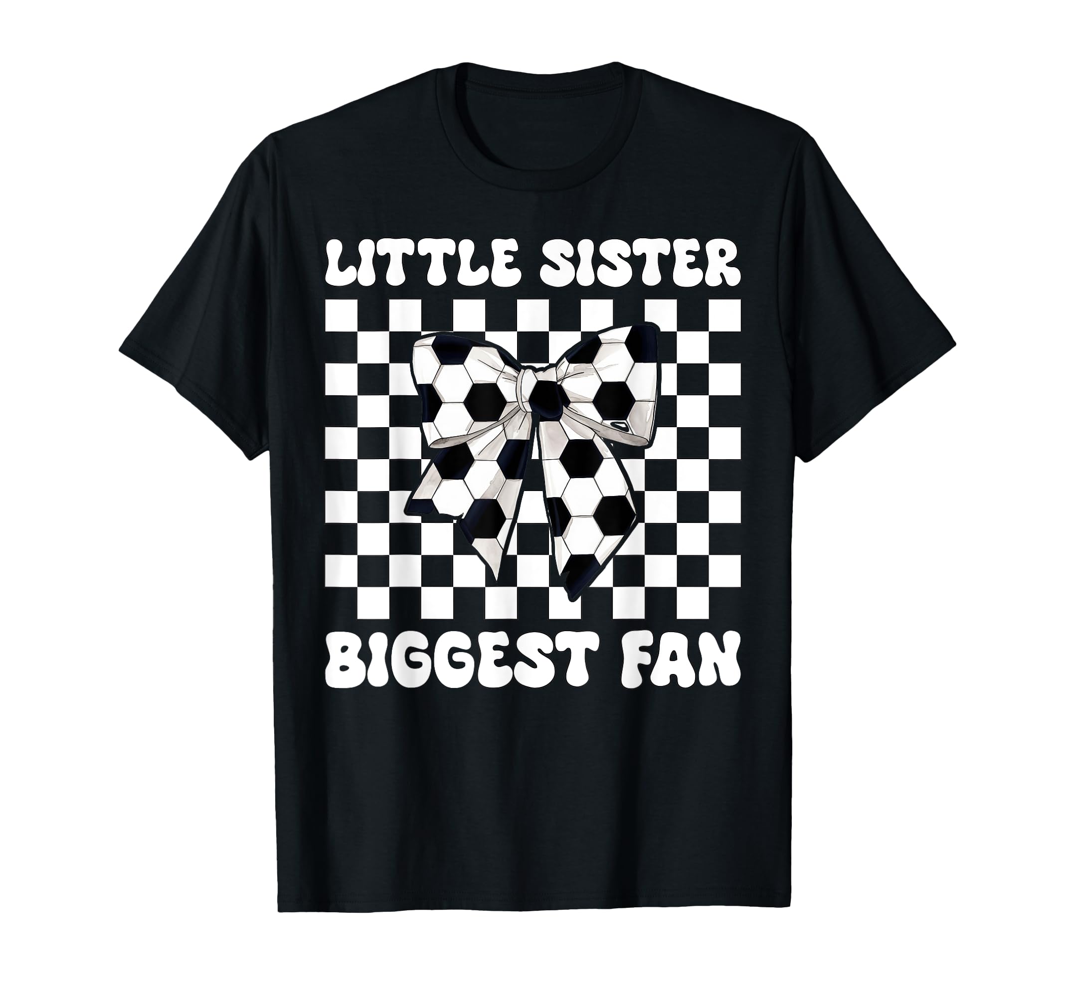 Soccer Sister Coquette Little Sister T-Shirt - Streetwear Style for Adults