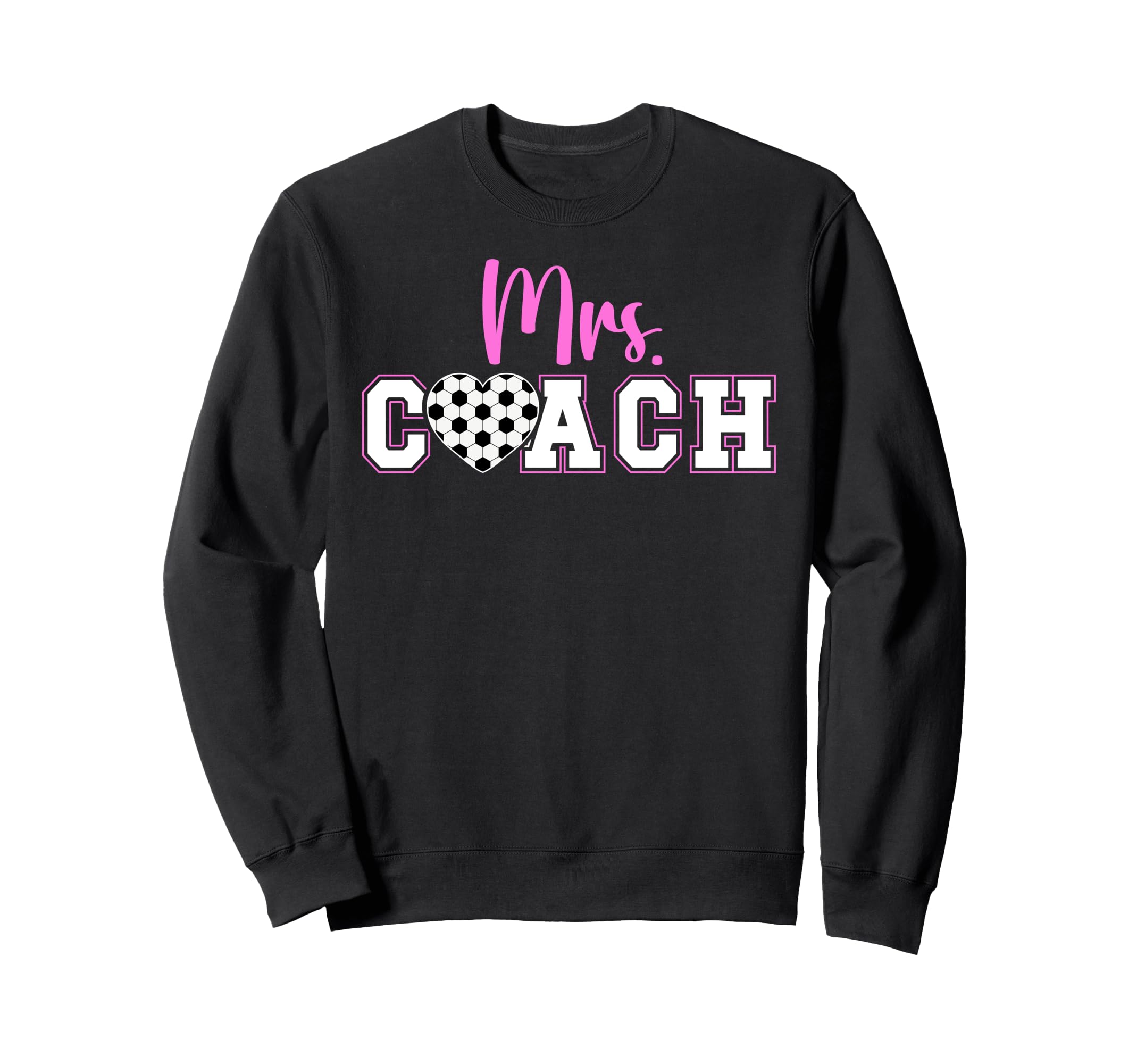 Mrs Coach Soccer Coach Wife Soccer Sweatshirt - Unique Graphic for Adults