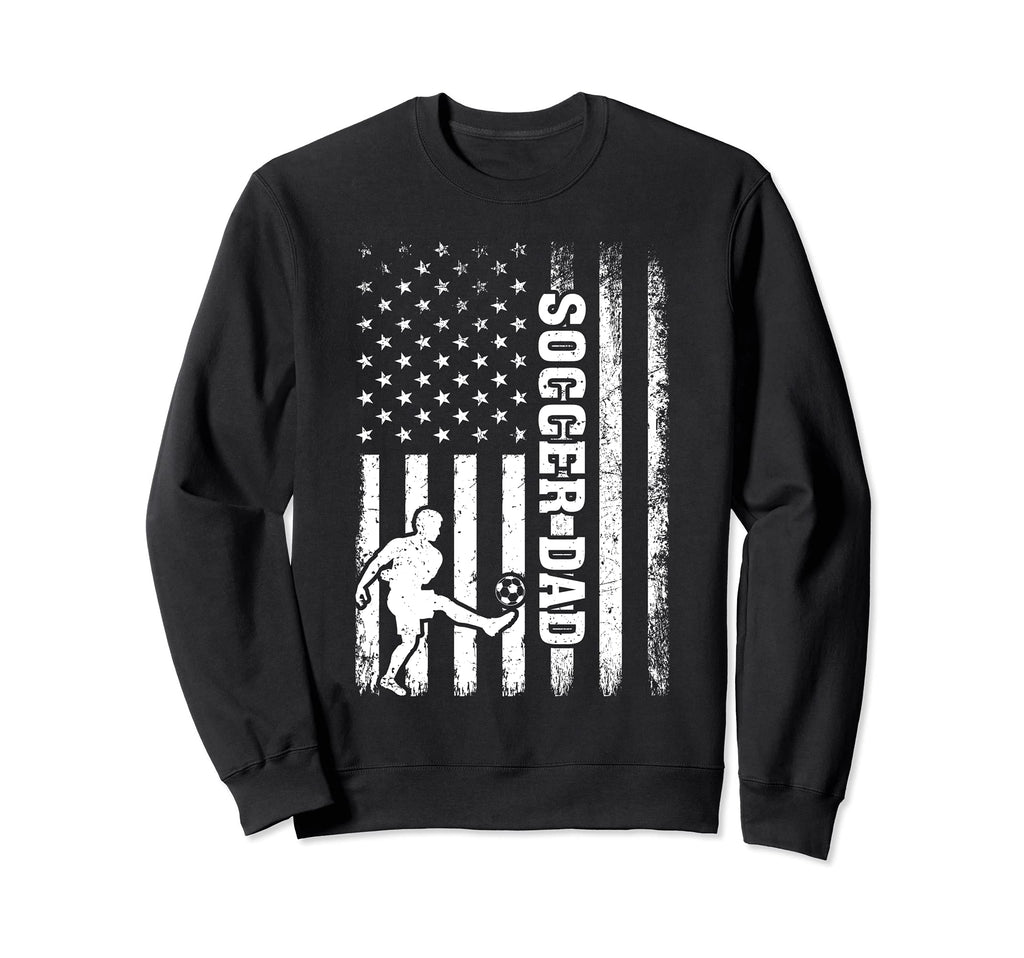 American Flag Soccer Dad Sweatshirt - Fun Novelty Design for Adults