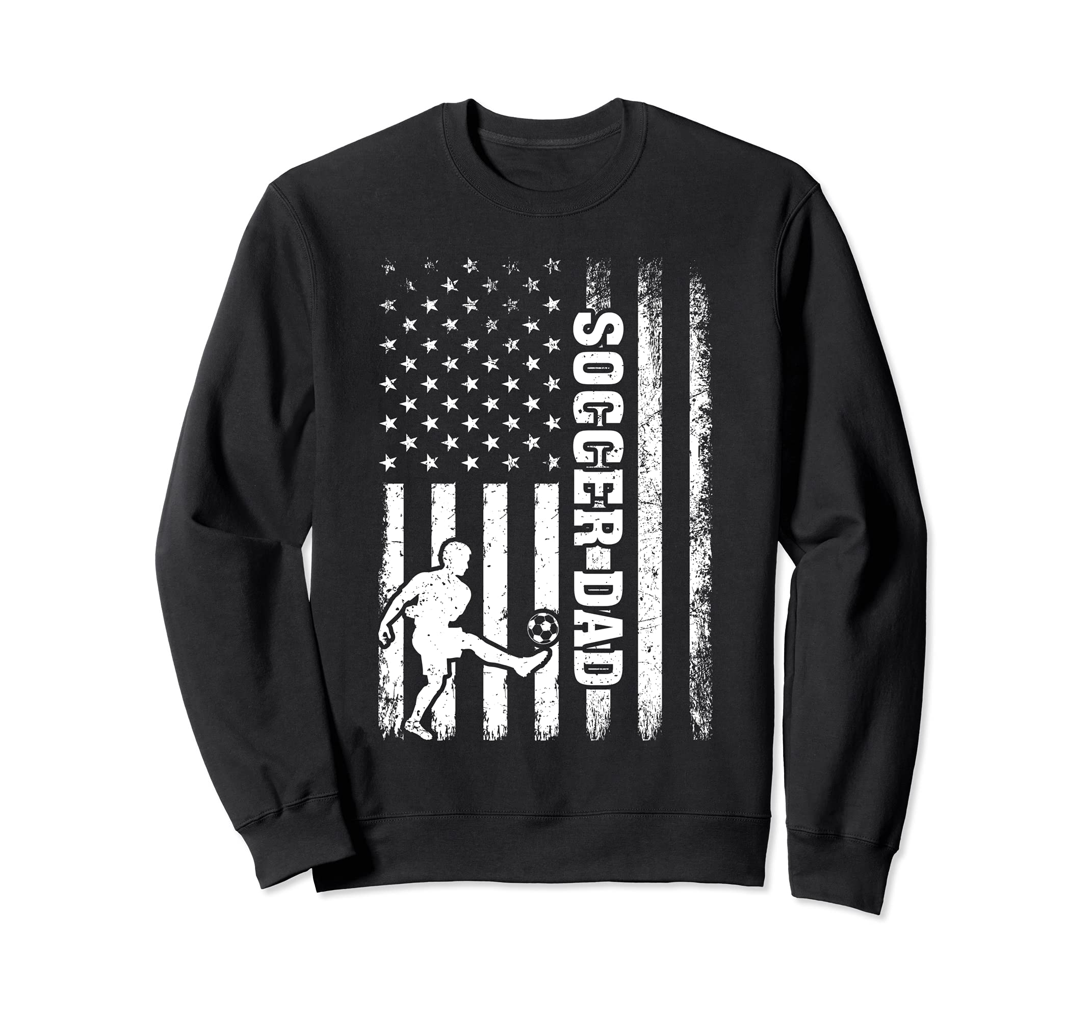 American Flag Soccer Dad Sweatshirt - Fun Novelty Design for Adults
