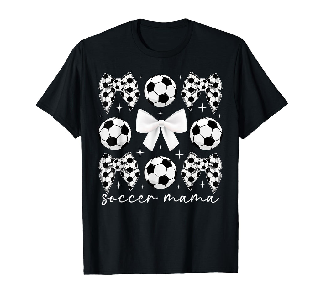 Soccer Mama Coquette Soccer Mom Soccer T-Shirt - Trendy Graphic for Adults