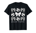 Soccer Mama Coquette Soccer Mom Soccer T-Shirt - Trendy Graphic for Adults