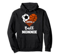Ball Nonnie Heart Funny Soccer Hoodie - Streetwear Style Men Women